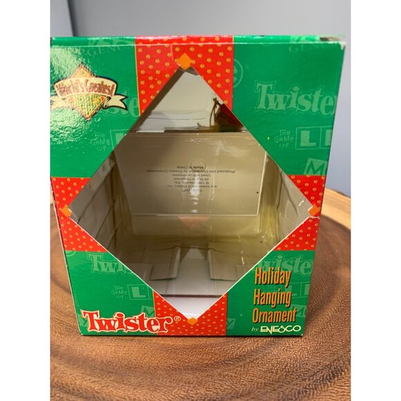 Twister Holiday Hanging Ornament Enesco Vintage 1997 Worlds Greatest Games Colle - Picture 4 of 8